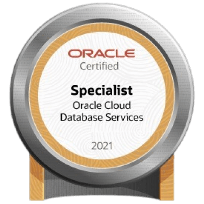 Certificado Oracle de especialista em banco de dados